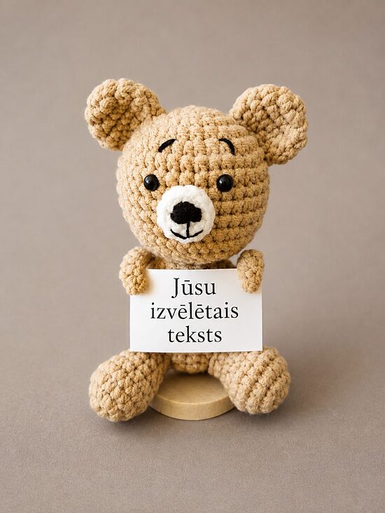 Mīļš lācītis ar Tavu tekstu